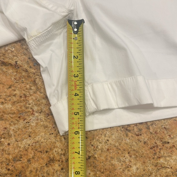 BANANA REPUBLIC WOMENS ECRU SIZE 4 CUFFED SHORTS WITH BUTTON DETAIL - Picture 10 of 12